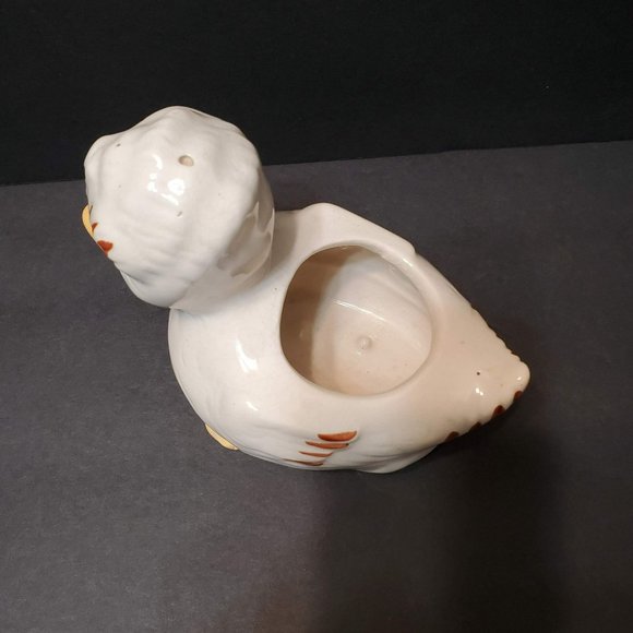 Vintage Duck Planter, Mid Century Pottery, Kitsch Anthropomorphic Bird Plant Pot - Picture 4 of 8